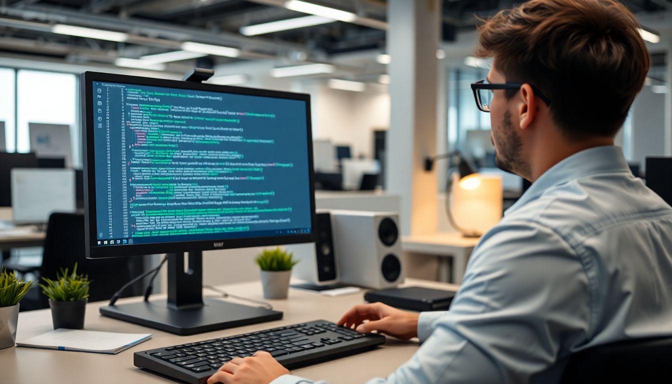 파이썬 코드로 업무 자동화를 하는 사무실 환경