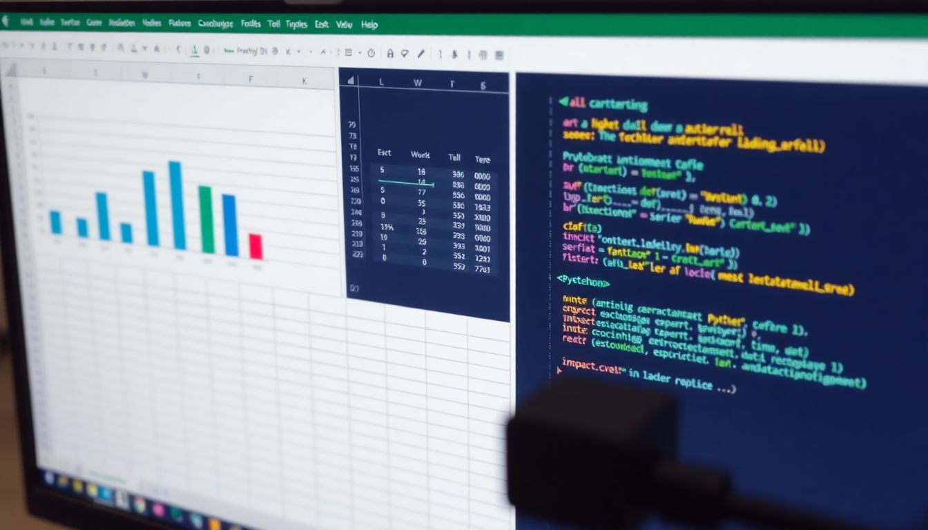 파이썬으로 자동화된 엑셀 데이터 처리 화면