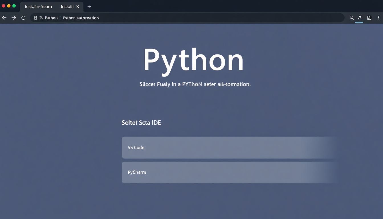 파이썬 설치와 IDE 선택 과정