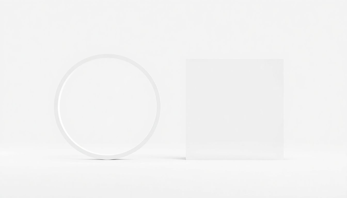 원형과 직사각형 도형이 나란히 놓여 자바 인터페이스 구현 개념을 나타내는 이미지