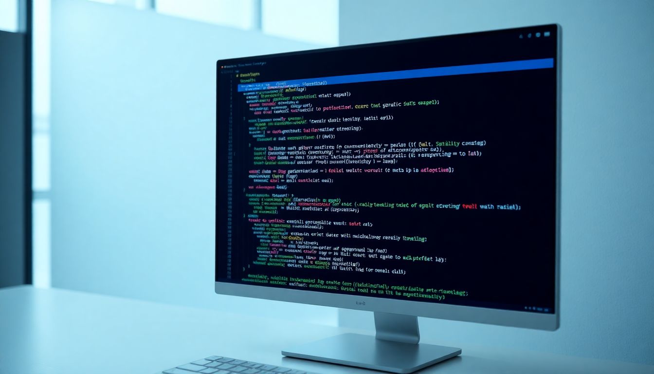 깔끔하고 읽기 쉬운 자바 코드를 보여주는 정돈된 작업 공간