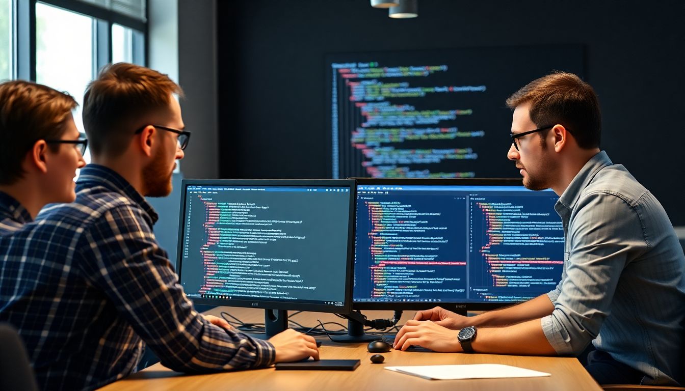 Git 버전 관리 시스템을 활용하는 협업 모습